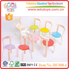 2015 уникальный дизайн регулируемый красный цвет деревянные детские стулья. Дошкольная мебель для продажи